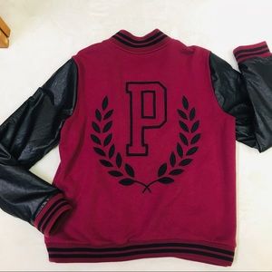 PINK Victoria's Secret Jackets & Coats - PINK Victoria's Secret ruby red varsity jacket PINK Victoria's Secret Jackets & Coats - PINK Victoria's Secret ruby red varsity jacket